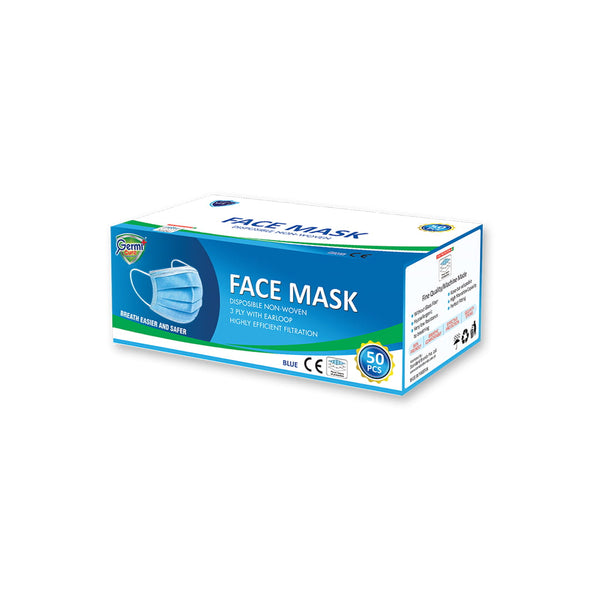 Germi Cure Face Mask 3-Ply (50 Pack)