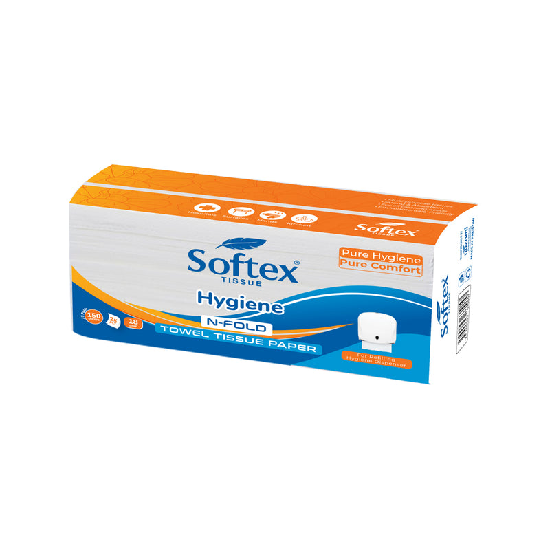 Softex Hygiene Hand Towel 150 Tissues (36gsm)