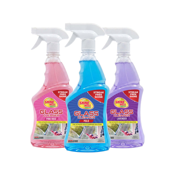 Shine Well Glass Cleaner Spray HDPE 500ml (Premium)