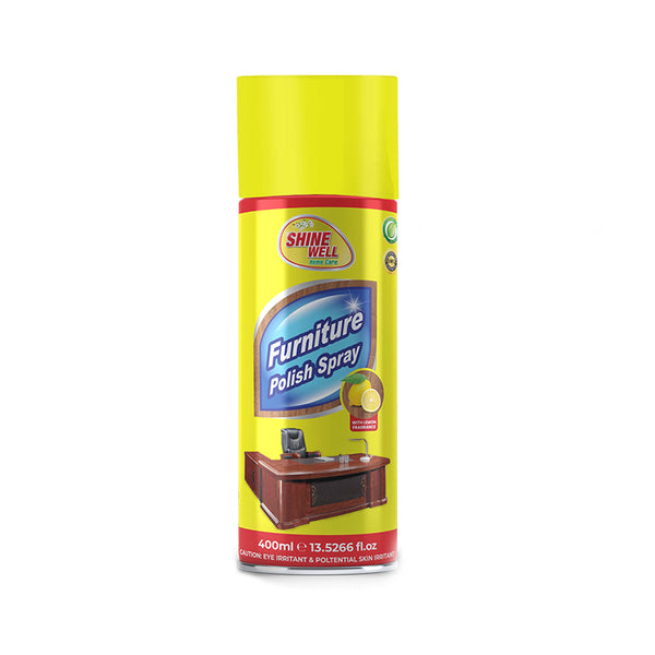 Shine Well Furniture Polish Aerosol 400ml (Citrus Zest)