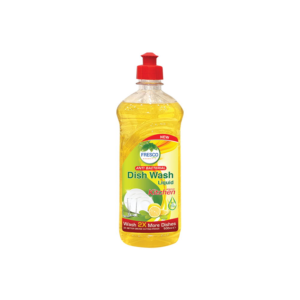 Fresco Antibacterial Dish Wash Liquid 500ml (Lemon)