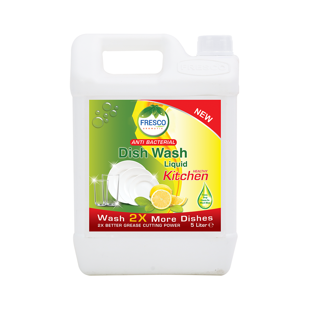 Fresco Antibacterial Dish Wash Liquid 5L Can (Lemon)